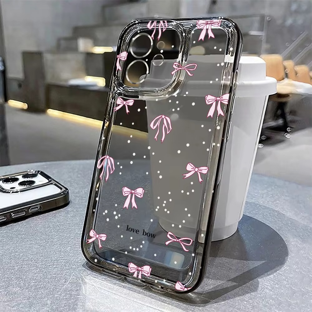 Luxury iPhone Case — Transparent Liquid Silicone Floral Shockproof Cover with Anti-Scratch Dustproof Non-Slip Lightweight Aesthetic Design