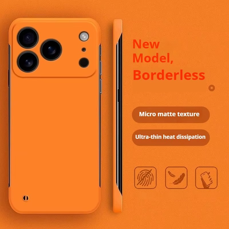 Luxury iPhone Frameless Slim Matte Case — Hard Back Cover with Shockproof Protection, Lightweight Anti-Fingerprint Scratch-Resistant Design, Transparent Minimalist Style