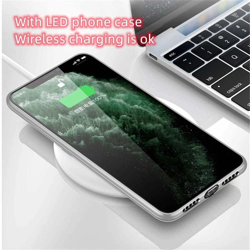 Luxury iPhone LED Luminous Case — Smart Voice-Activated Light Up Back Cover, Stylish Shockproof Design, Durable Protective Finish