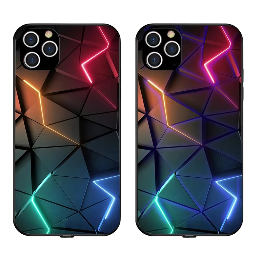 Luxury iPhone LED Luminous Case — Smart Voice-Activated Light Up Back Cover, Stylish Shockproof Design, Durable Protective Finish