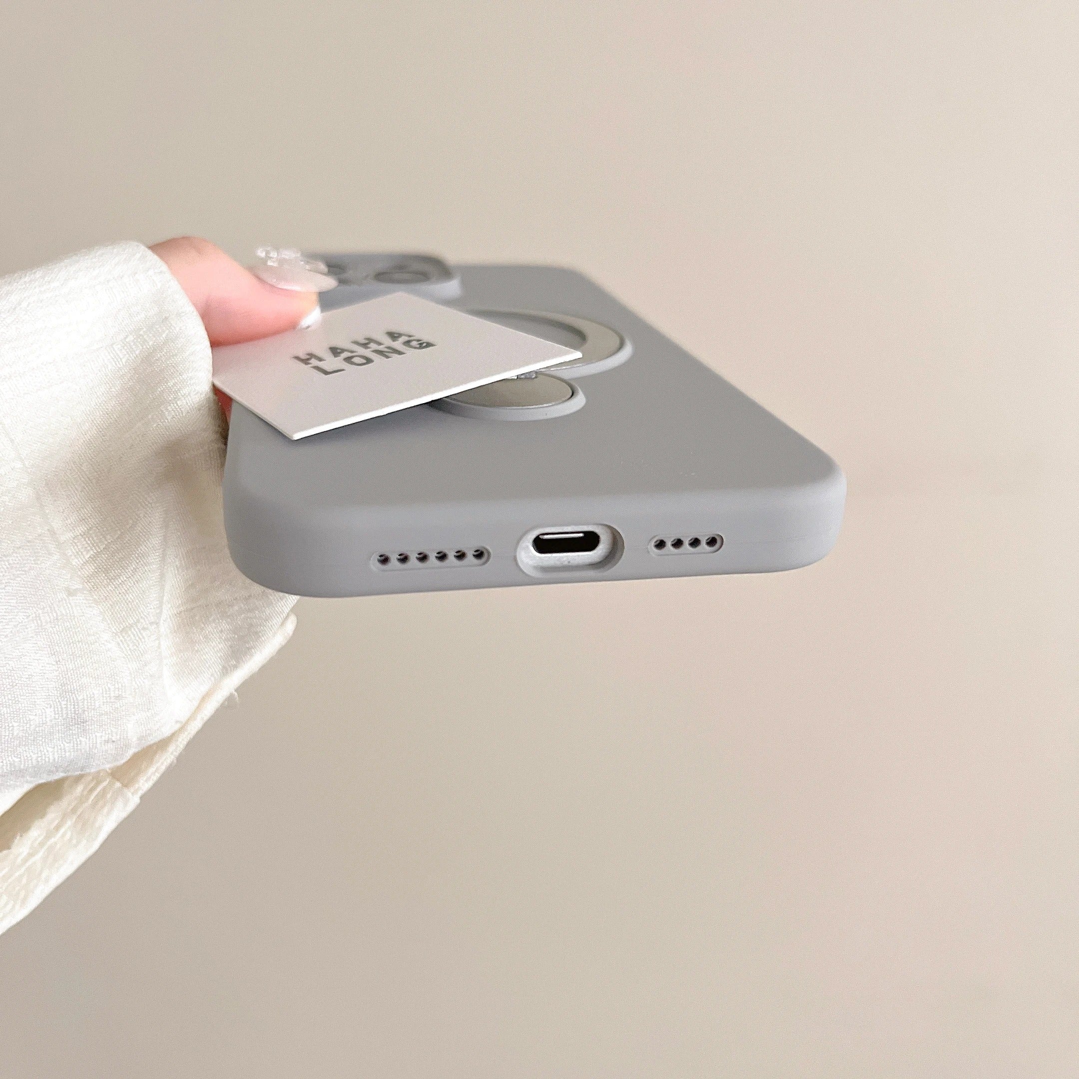 Luxury iPhone Liquid Silicone MagSafe Case — Magnetic Stand Holder Cover, Shockproof Full Protection, Matte Anti-Fingerprint Soft Bumper Design