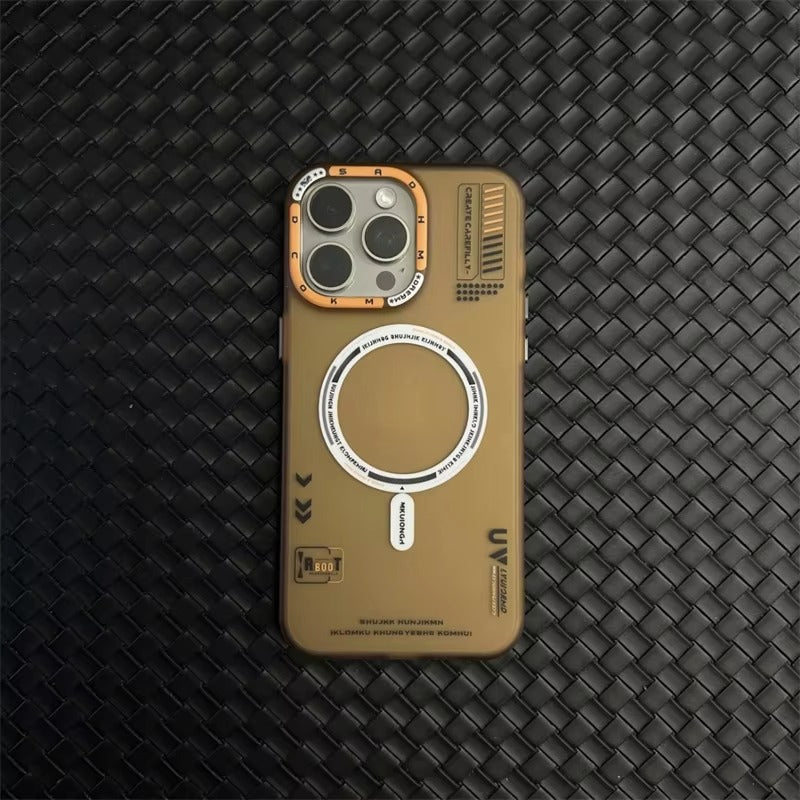 Luxury iPhone MagSafe Case Frosted Matte Cover — Magnetic Wireless Charging Compatible, Dual Layer Fall Protection, Anti-Fingerprint Scratch-Resistant Design