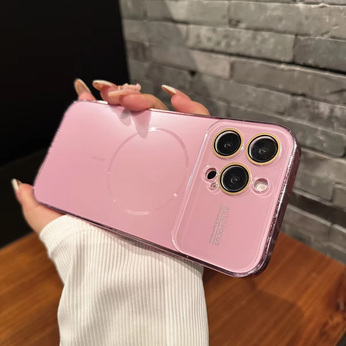 Luxury iPhone MagSafe Case Nanometer Frosted Finish — Large Lens Glass Protection, Magnetic Wireless Charging, Slim Shockproof Anti-Fingerprint Matte Cover