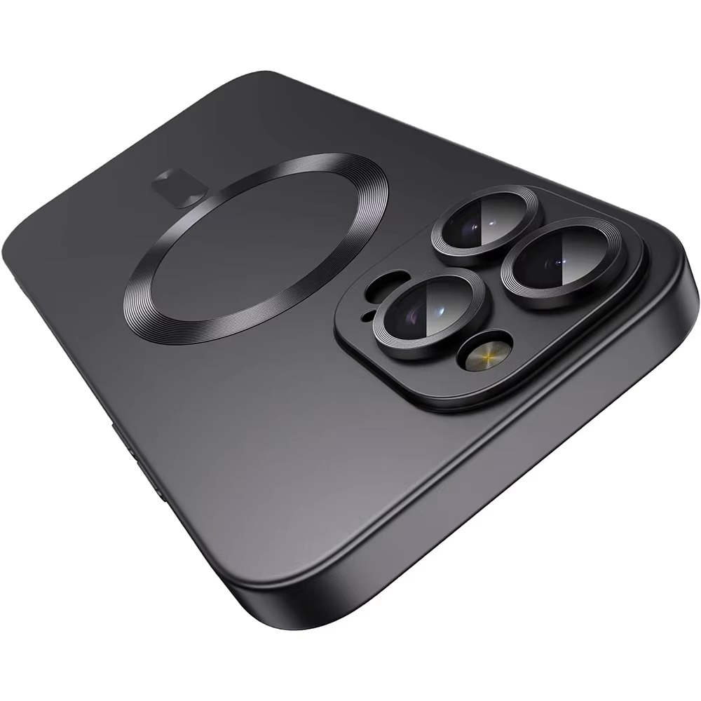 Luxury iPhone MagSafe Case — Magnetic Wireless Charging Full Coverage Silicone Cover, Camera Protection, Slim Shockproof Anti-Fingerprint Matte Design