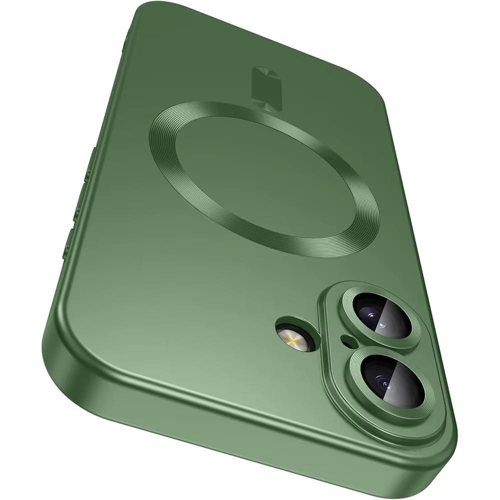 Luxury iPhone MagSafe Case — Magnetic Wireless Charging Full Coverage Silicone Cover, Camera Protection, Slim Shockproof Anti-Fingerprint Matte Design