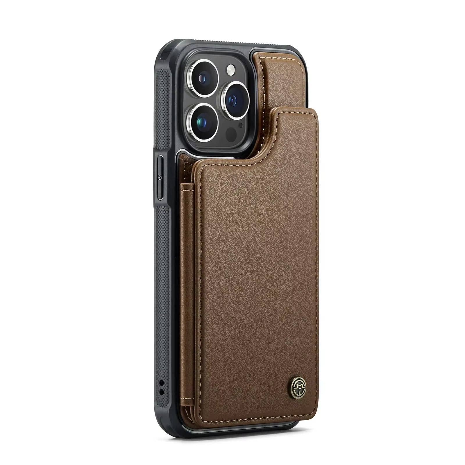 Luxury iPhone Magnetic Flip Wallet Case — PU Leather Cover with Card Holder, Shockproof Anti-Fingerprint Protection, Non-Slip Full Body Design