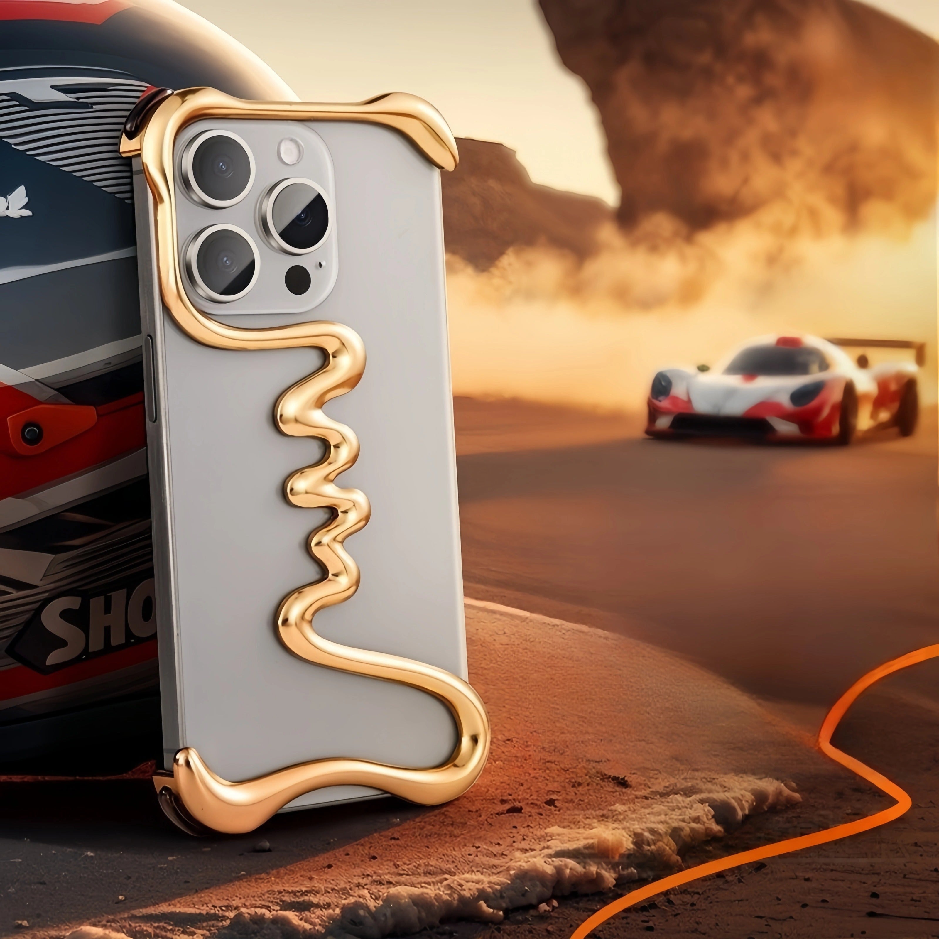 Luxury iPhone Metal Bumper Case — Aluminum Alloy Frameless Heat-Dissipation Frame, Lightweight Shockproof Anti-Slip Protective Cover