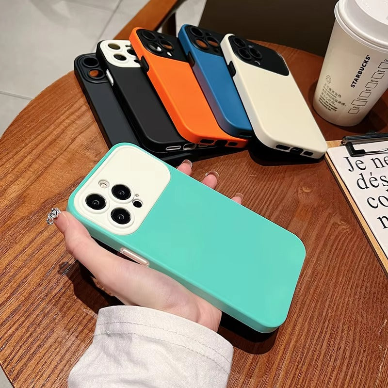 Luxury iPhone Silicone Candy Case — Soft Shockproof Full Coverage Design, Camera Protection, Matte Anti-Fingerprint Scratch-Resistant Non-Slip Finish