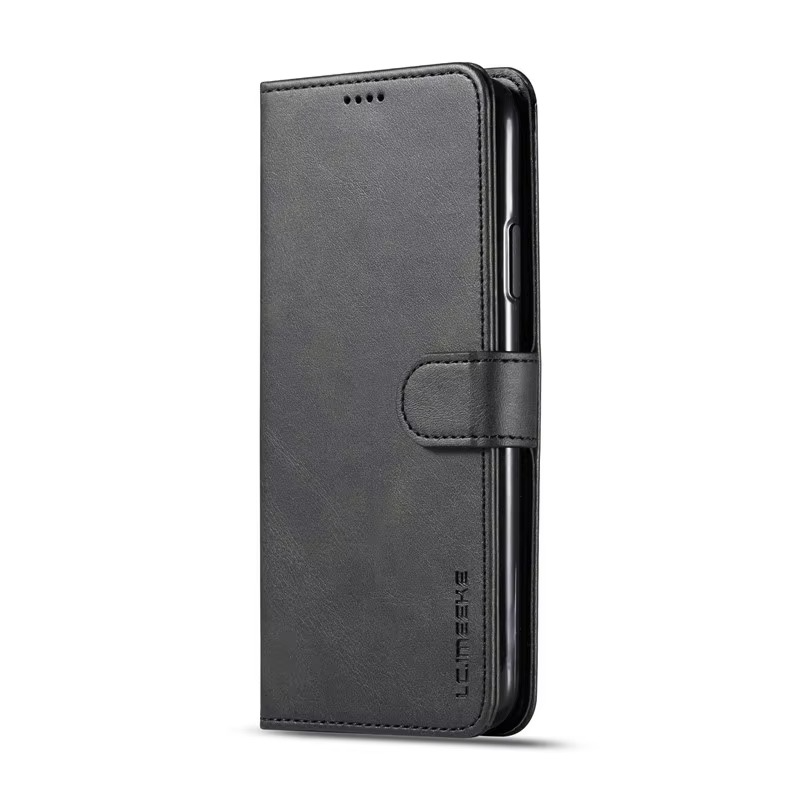 Luxury iPhone Case PU Leather Wallet Folding Cover — Card Holder Slot, Kickstand Function, Full Access to Ports, Shockproof Drop Protection
