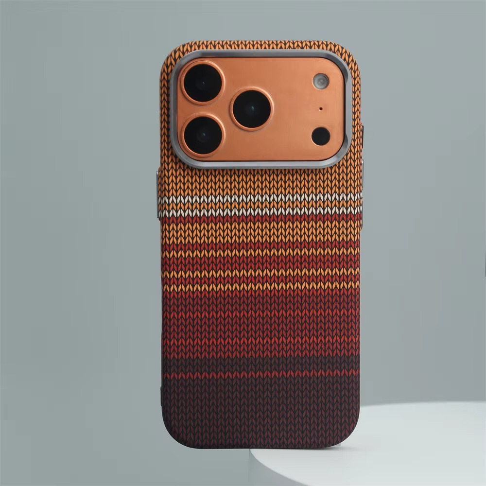 Premium Carbon Fiber Texture iPhone Case — Half-Wrapped MagSafe Compatible, Shockproof, Anti-Fingerprint, Anti-Scratch, Lightweight Wireless Charging Cover