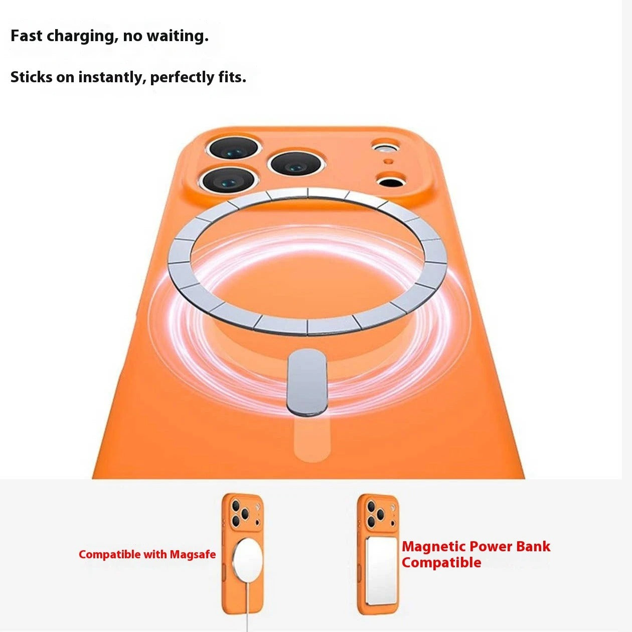 Premium iPhone Case — Carbon Fiber Soft Liquid Silicone Cover, MagSafe Compatible, Wireless-Charging, Shockproof, Anti-Fingerprint, Full Protection