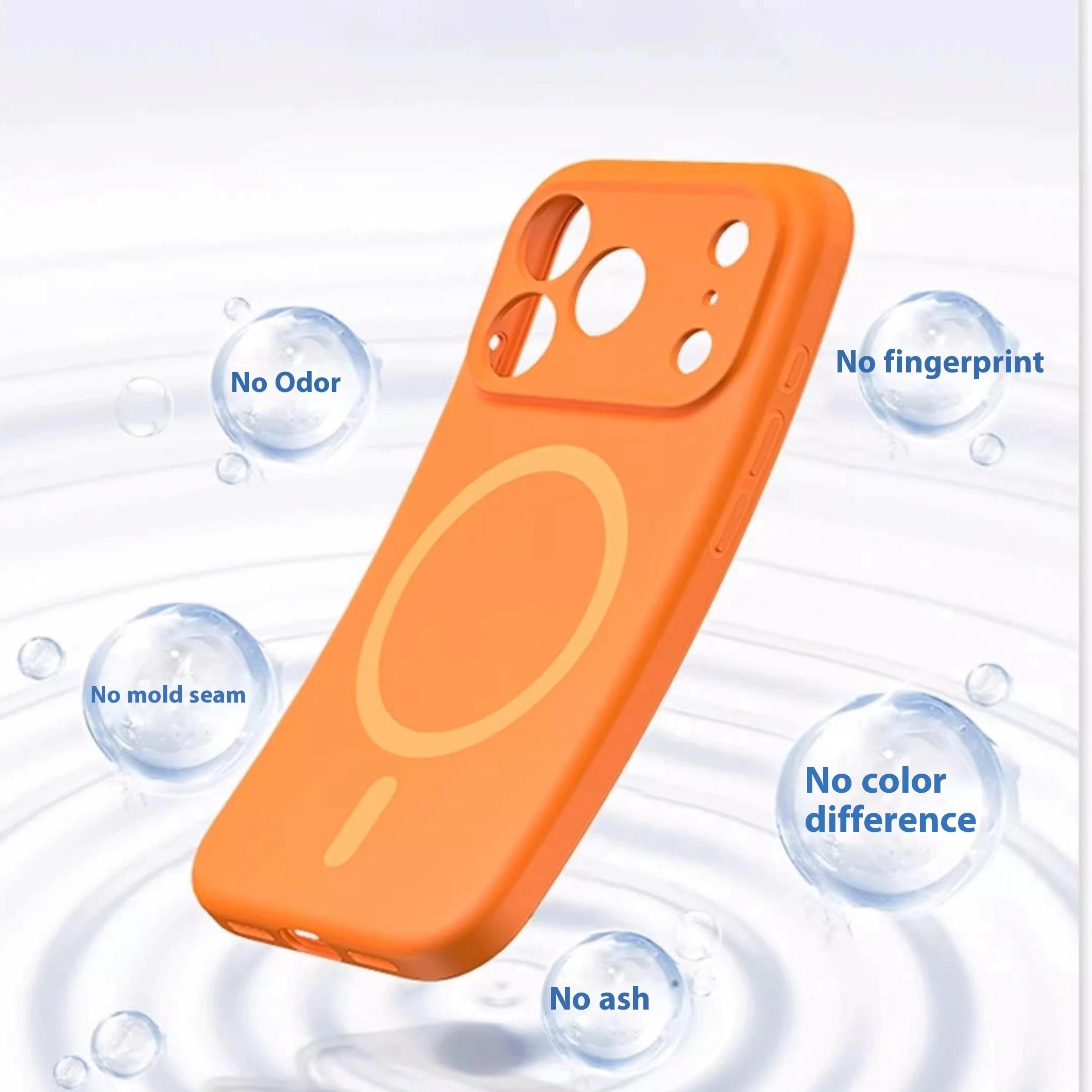 Premium iPhone Case — Carbon Fiber Soft Liquid Silicone Cover, MagSafe Compatible, Wireless-Charging, Shockproof, Anti-Fingerprint, Full Protection