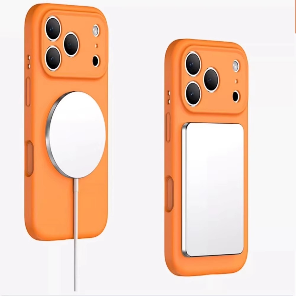 Premium iPhone Case — Carbon Fiber Soft Liquid Silicone Cover, MagSafe Compatible, Wireless-Charging, Shockproof, Anti-Fingerprint, Full Protection