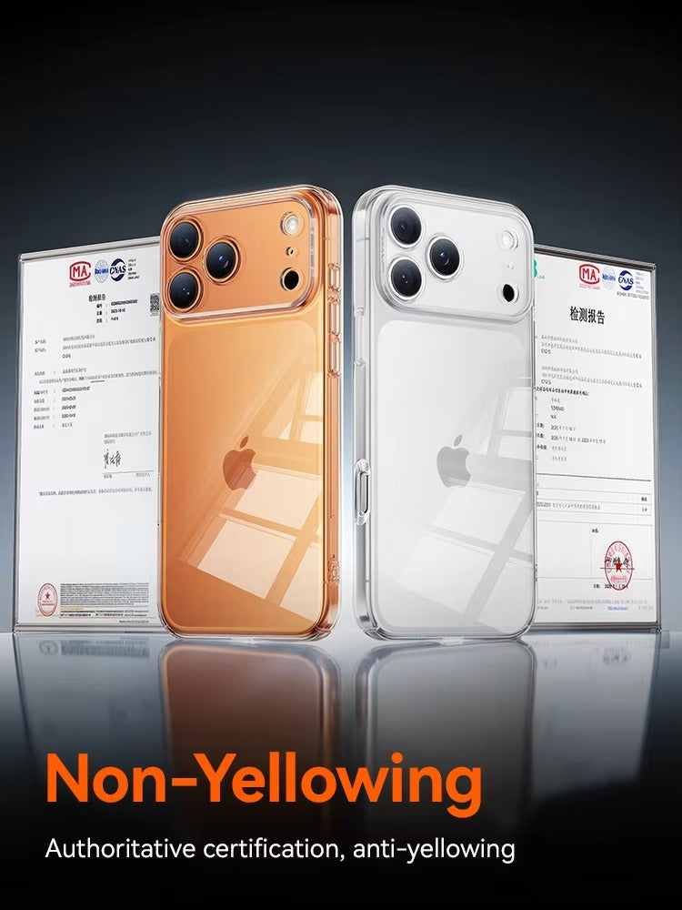 Premium Clear iPhone Case Ultra Thin Shockproof Protective Cover — Anti-Fingerprint TPU + PC Hybrid Design with Non-Slip Grip and Scratch Resistance
