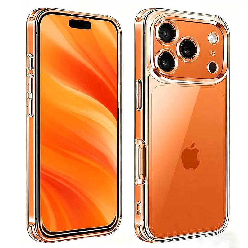 Premium Clear iPhone Case Ultra Thin Shockproof Protective Cover — Anti-Fingerprint TPU + PC Hybrid Design with Non-Slip Grip and Scratch Resistance