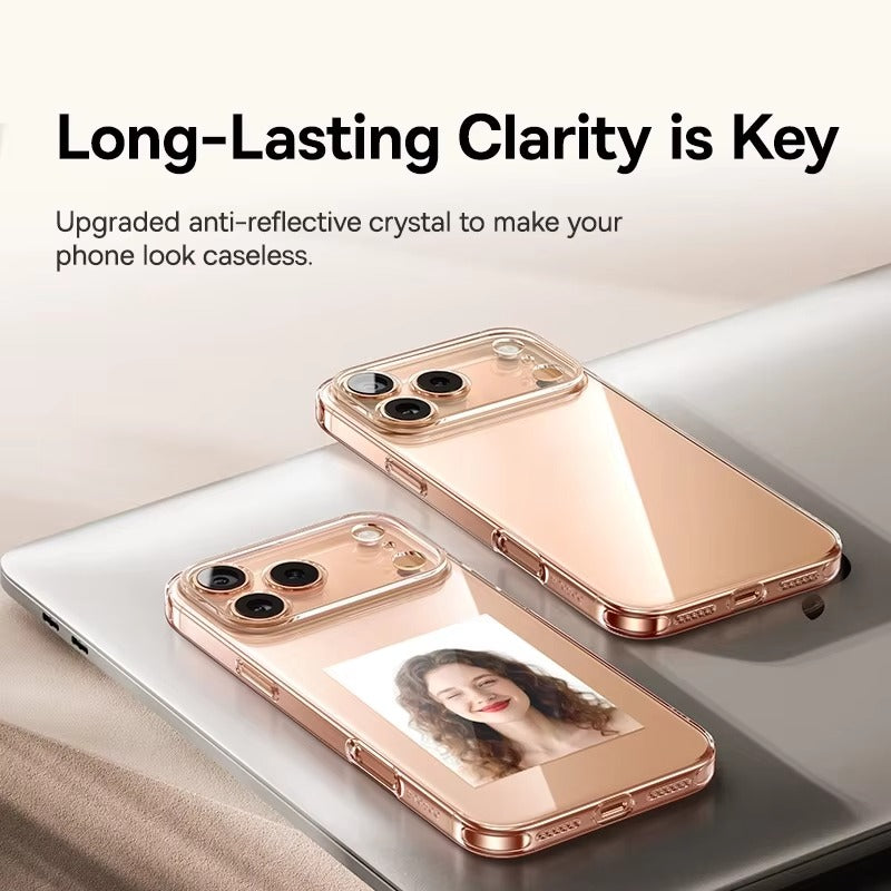 Premium Clear iPhone Case Ultra Thin Shockproof Protective Cover — Anti-Fingerprint TPU + PC Hybrid Design with Non-Slip Grip and Scratch Resistance