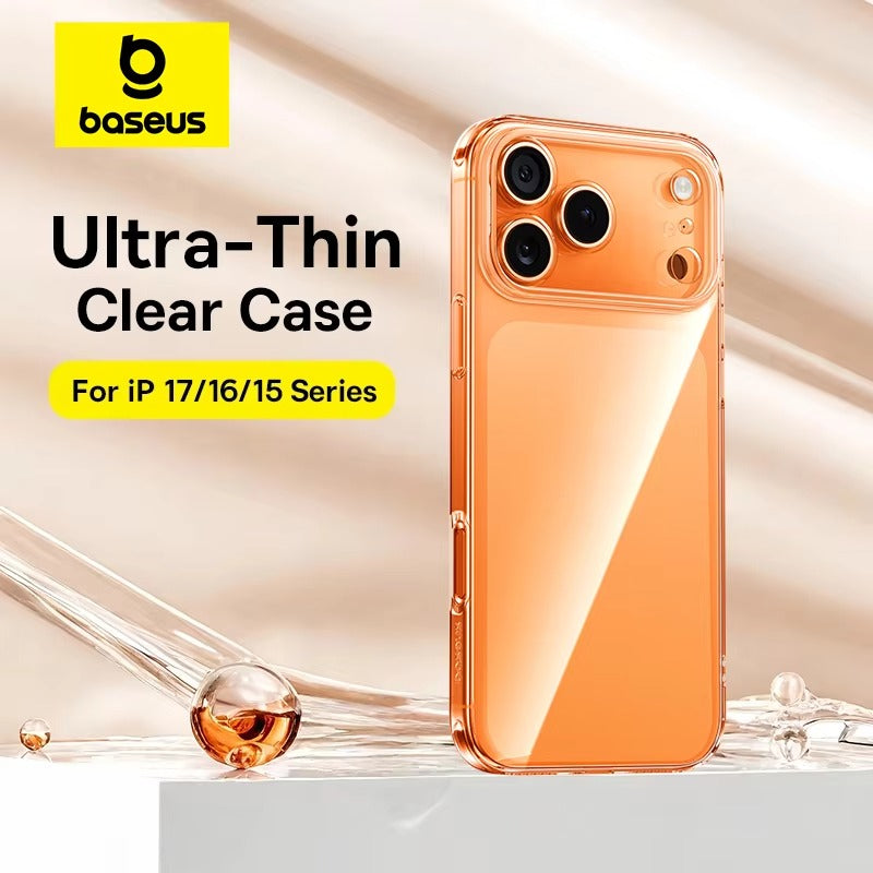 Premium Clear iPhone Case Ultra Thin Shockproof Protective Cover — Anti-Fingerprint TPU + PC Hybrid Design with Non-Slip Grip and Scratch Resistance