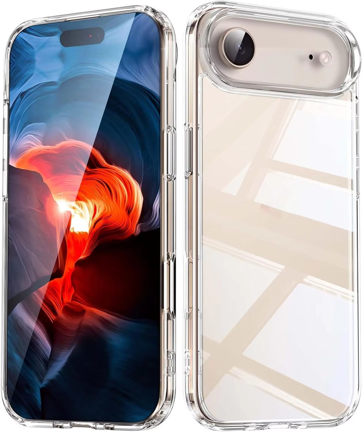 Premium Clear iPhone Case Ultra Thin Shockproof Protective Cover — Anti-Fingerprint TPU + PC Hybrid Design with Non-Slip Grip and Scratch Resistance