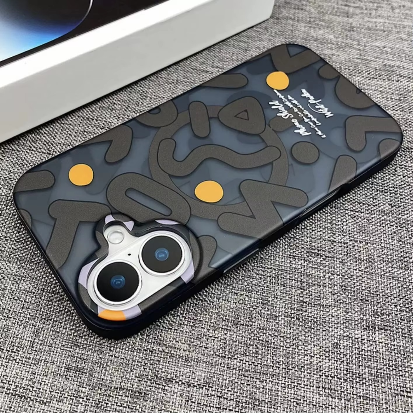 Premium MagSafe Magnetic iPhone Case — Matte Graffiti Pattern Shockproof Cover with Anti-Fingerprint Grip and Wireless Charging Compatibility
