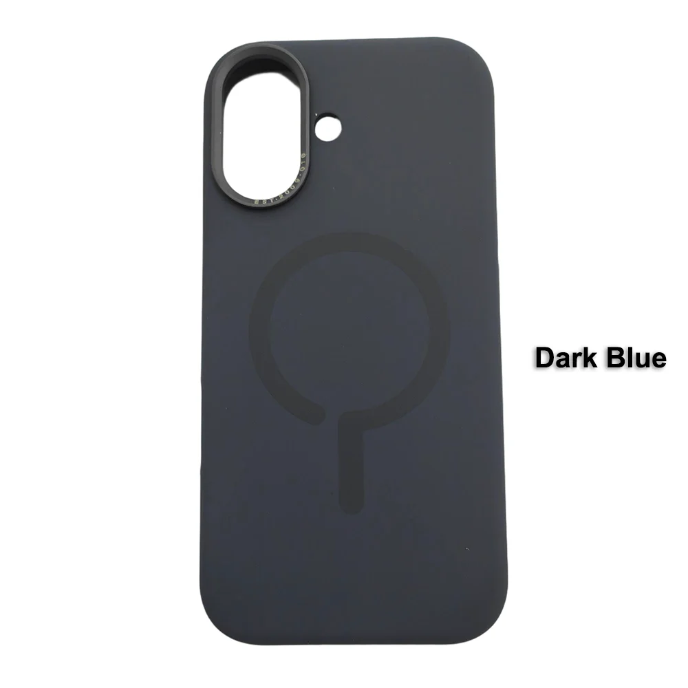 Premium Magnetic Liquid Silicone iPhone Case — MagSafe Wireless Charging, Alloy Lens Protection, Soft Anti-Fingerprint Matte Shockproof Cover