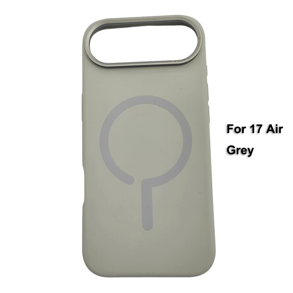 Premium Magnetic Liquid Silicone iPhone Case — MagSafe Wireless Charging, Alloy Lens Protection, Soft Anti-Fingerprint Matte Shockproof Cover