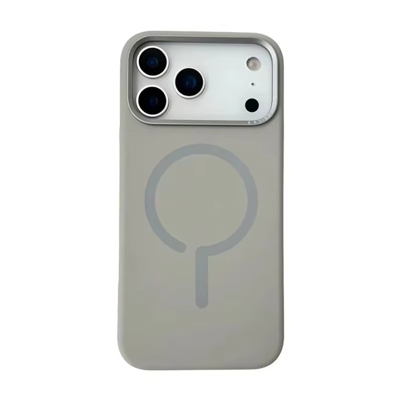Premium Magnetic Liquid Silicone iPhone Case — MagSafe Wireless Charging, Alloy Lens Protection, Soft Anti-Fingerprint Matte Shockproof Cover