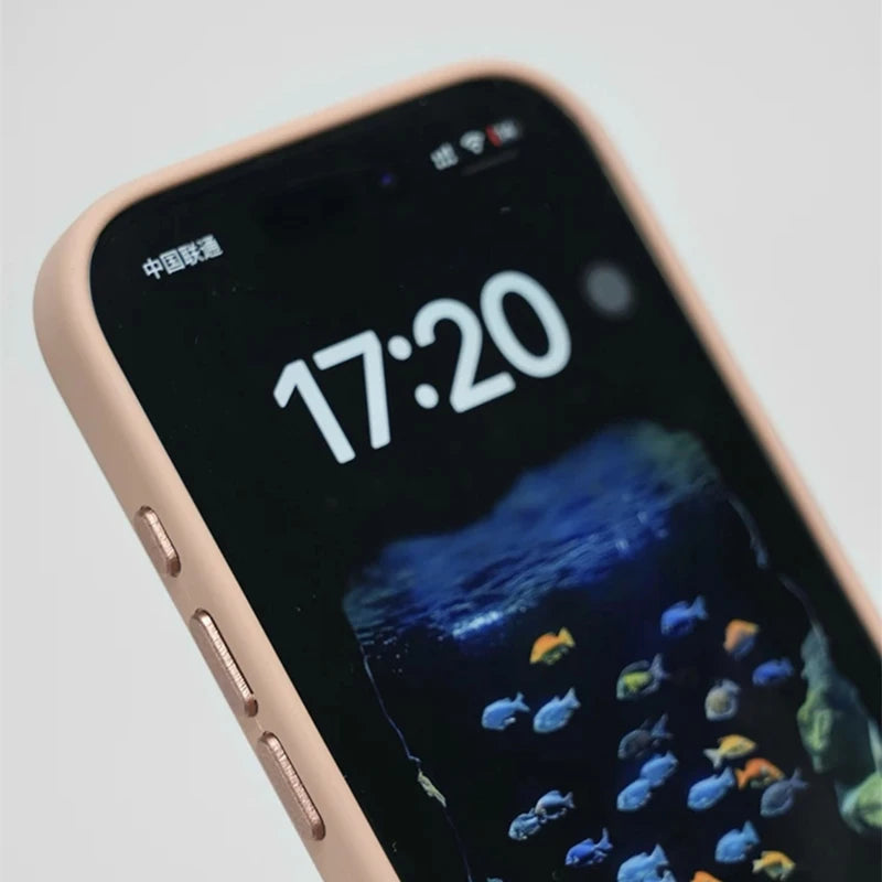 Premium Magnetic Liquid Silicone iPhone Case — MagSafe Wireless Charging, Alloy Lens Protection, Soft Anti-Fingerprint Matte Shockproof Cover