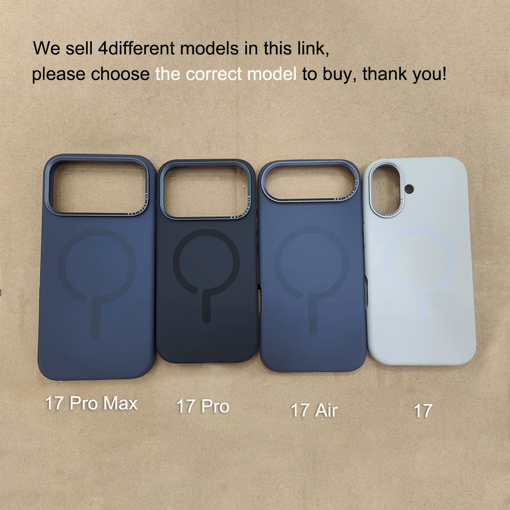 Premium Magnetic Liquid Silicone iPhone Case — MagSafe Wireless Charging, Alloy Lens Protection, Soft Anti-Fingerprint Matte Shockproof Cover