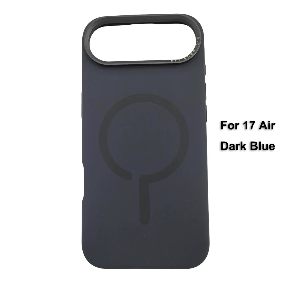 Premium Magnetic Liquid Silicone iPhone Case — MagSafe Wireless Charging, Alloy Lens Protection, Soft Anti-Fingerprint Matte Shockproof Cover