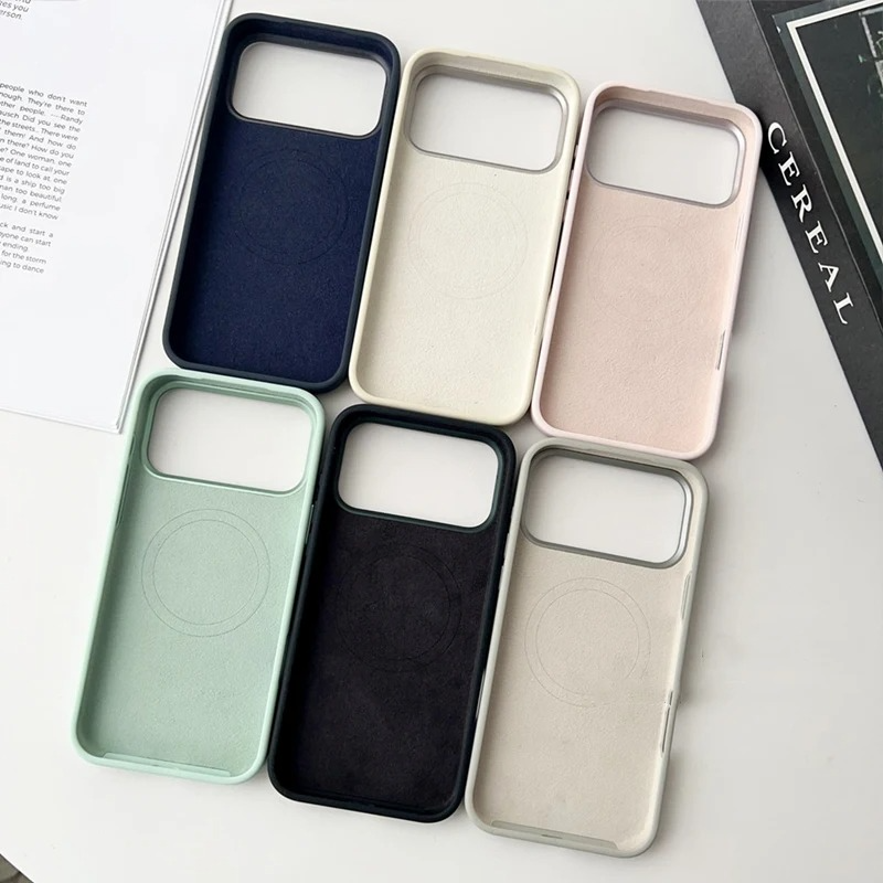 Premium Magnetic Liquid Silicone iPhone Case — MagSafe Wireless Charging, Alloy Lens Protection, Soft Anti-Fingerprint Matte Shockproof Cover