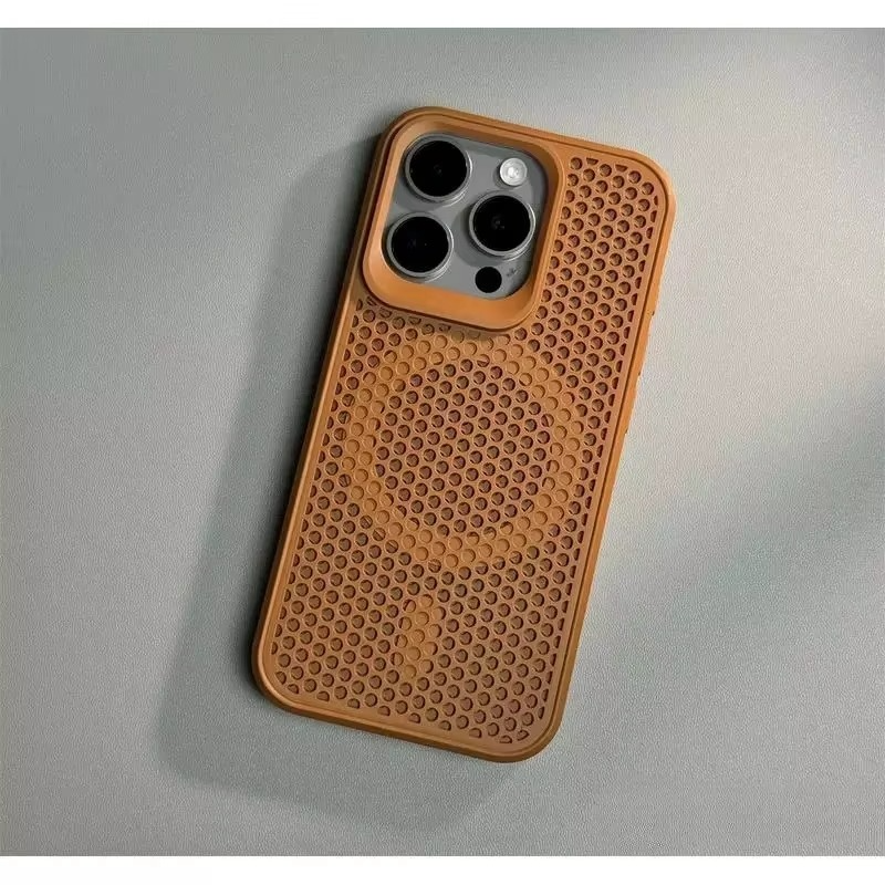 Premium iPhone Case — Magnetic Cooling Heat-Dissipation Hard Back Cover, Breathable, Shockproof, Anti-Fingerprint, Dustproof, Matte Finish, MagSafe Compatible