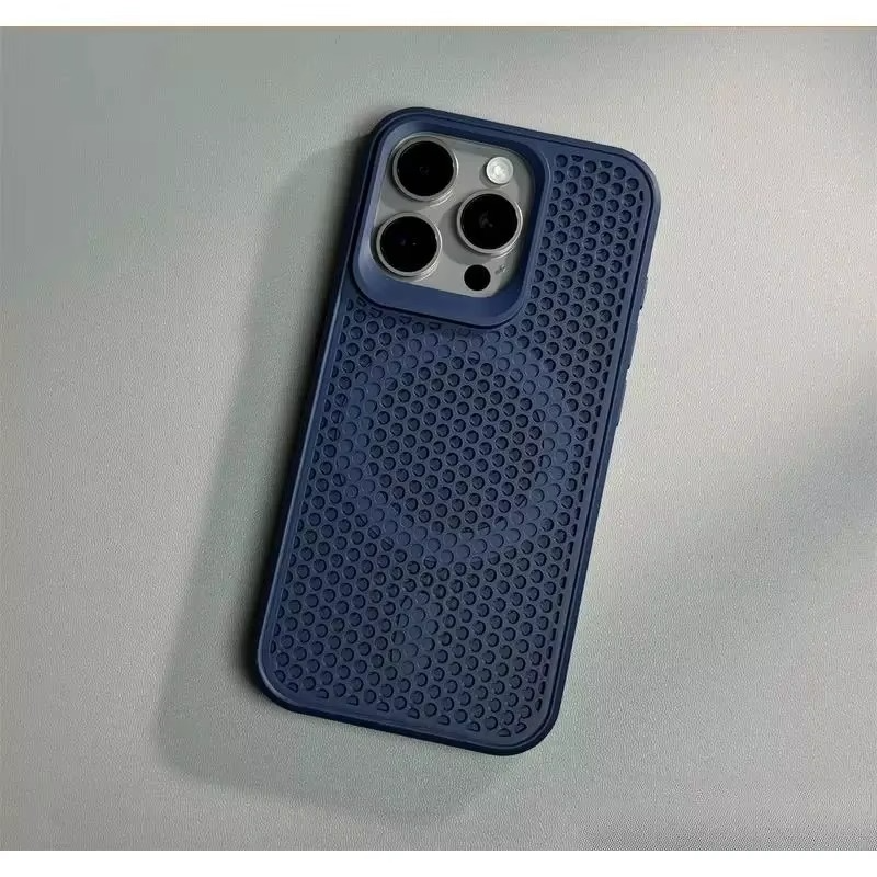 Premium iPhone Case — Magnetic Cooling Heat-Dissipation Hard Back Cover, Breathable, Shockproof, Anti-Fingerprint, Dustproof, Matte Finish, MagSafe Compatible
