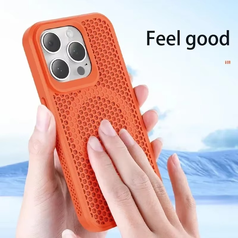 Premium iPhone Case — Magnetic Cooling Heat-Dissipation Hard Back Cover, Breathable, Shockproof, Anti-Fingerprint, Dustproof, Matte Finish, MagSafe Compatible