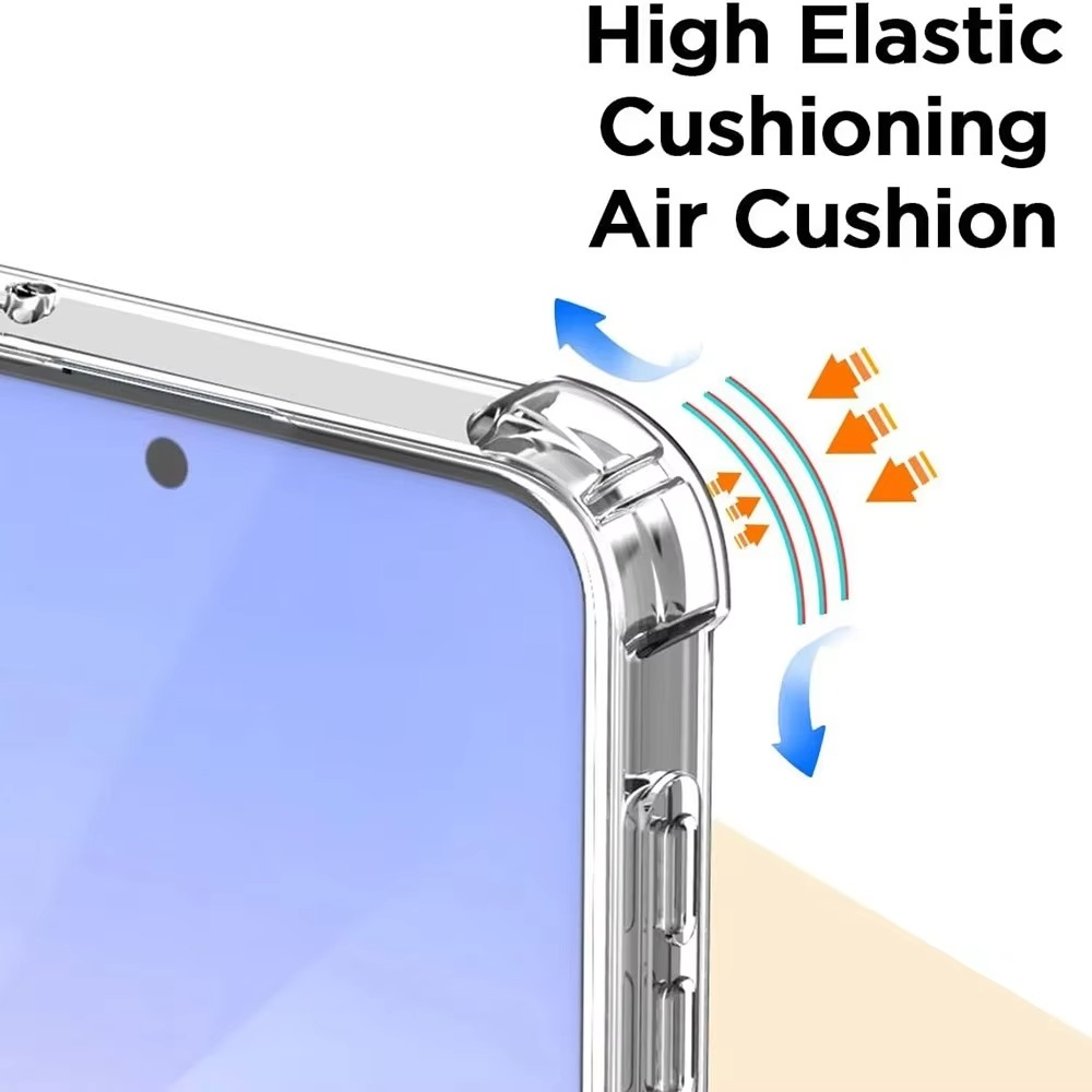 Premium Transparent iPhone Case — Shockproof Clear PC+TPU Cover with Corner Protection, Anti-Scratch, Slim Protective Shell