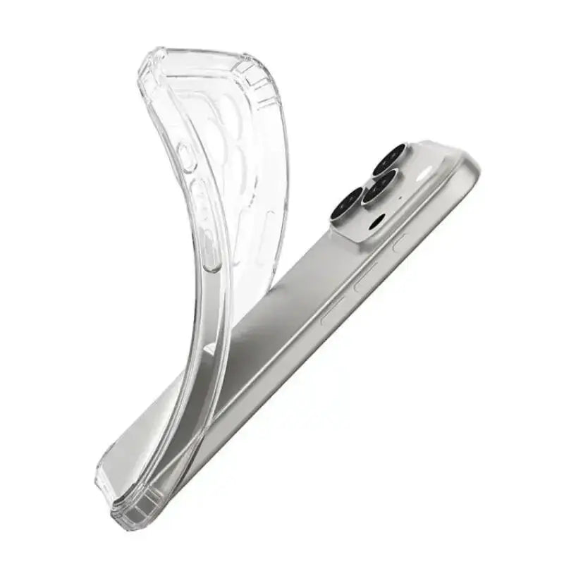 Premium Transparent iPhone Case — Shockproof Clear PC+TPU Cover with Corner Protection, Anti-Scratch, Slim Protective Shell