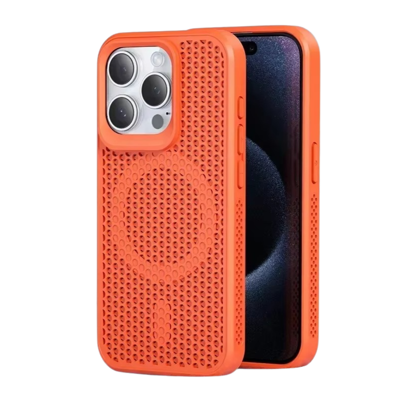 Premium iPhone Case — Magnetic Cooling Heat-Dissipation Hard Back Cover, Breathable, Shockproof, Anti-Fingerprint, Dustproof, Matte Finish, MagSafe Compatible