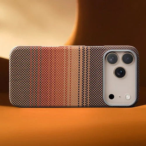 Premium iPhone Case — 100% Kevlar Aramid Carbon Fiber MagSafe Cover with Ultra-Thin Full-Coverage Protection, Matte Anti-Scratch Finish & Raised Screen/Lens Guards