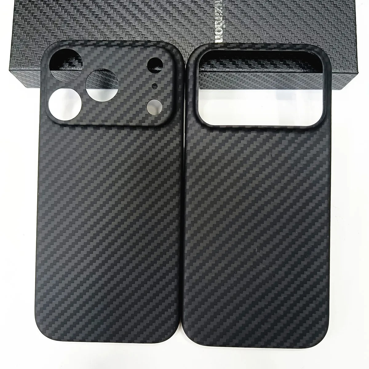 Premium iPhone Case — 1500D Aramid Carbon Fiber Ultra-Thin Hard Armor Cover with Shockproof Lightweight Anti-Fingerprint Full-Coverage Design
