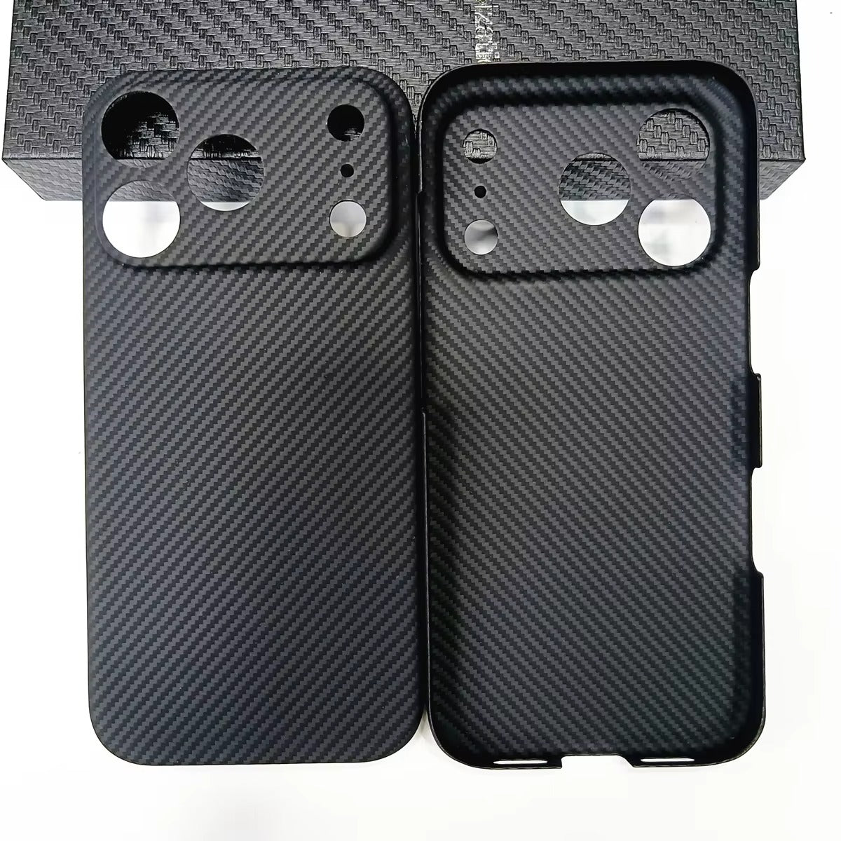 Premium iPhone Case — 1500D Aramid Carbon Fiber Ultra-Thin Hard Armor Cover with Shockproof Lightweight Anti-Fingerprint Full-Coverage Design