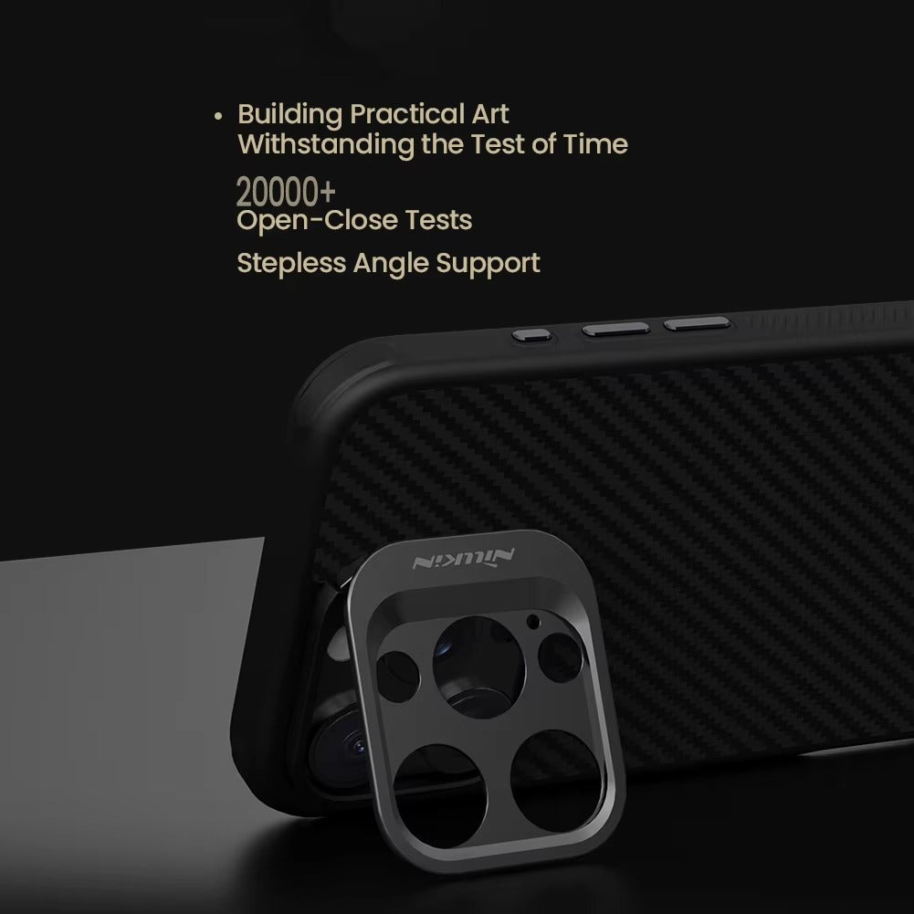 Premium iPhone Case — 600D Kevlar Magnetic Carbon Fiber Cover with Shockproof Full-Coverage PC+TPU Design & MagSafe Wireless Charging Support