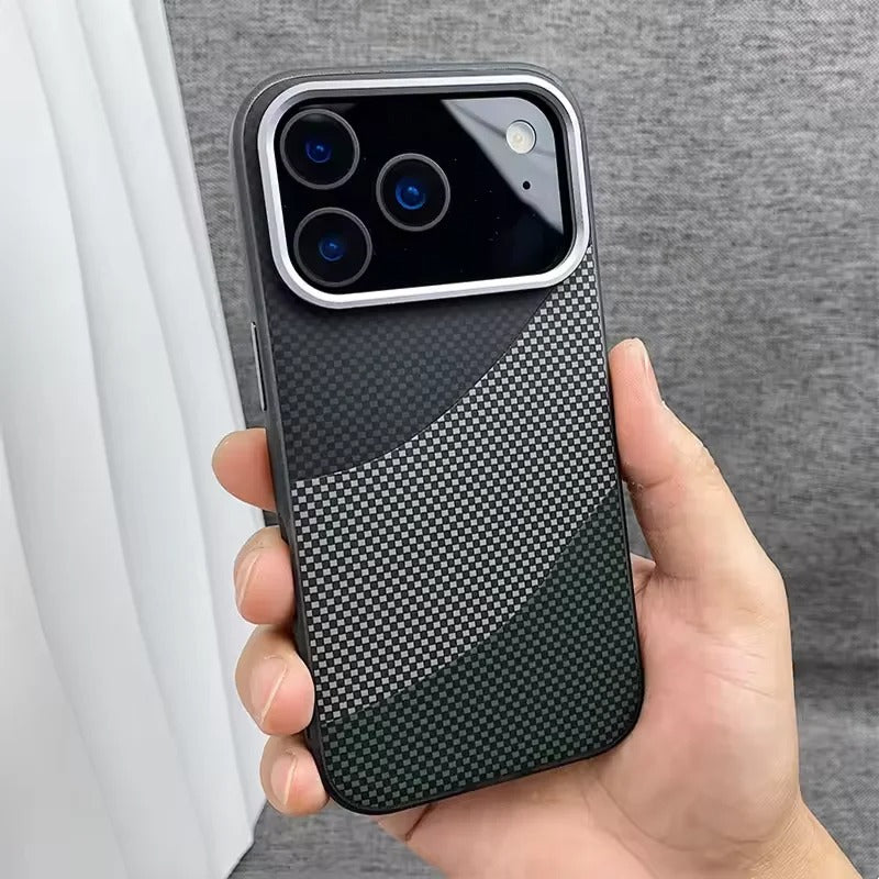 Luxury iPhone Case — Leather Plating Cover with Soft TPU Edges, Shockproof Anti-Scratch Design, Ultra-Thin Plated Frame & Full Camera Lens Protection