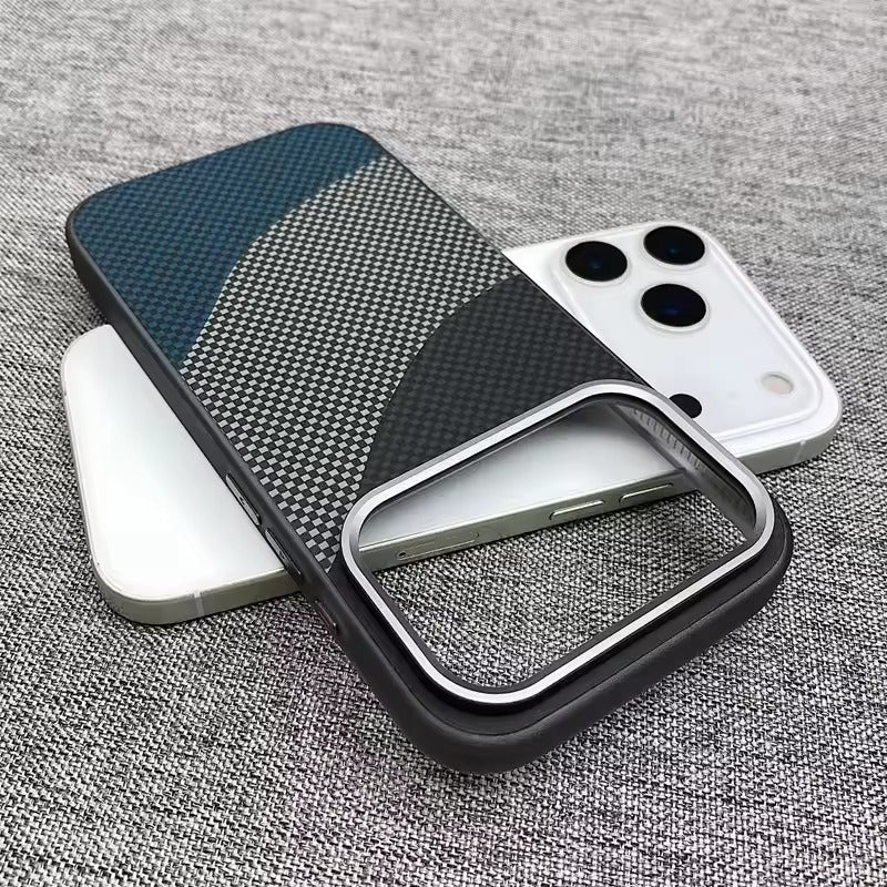 Luxury iPhone Case — Leather Plating Cover with Soft TPU Edges, Shockproof Anti-Scratch Design, Ultra-Thin Plated Frame & Full Camera Lens Protection