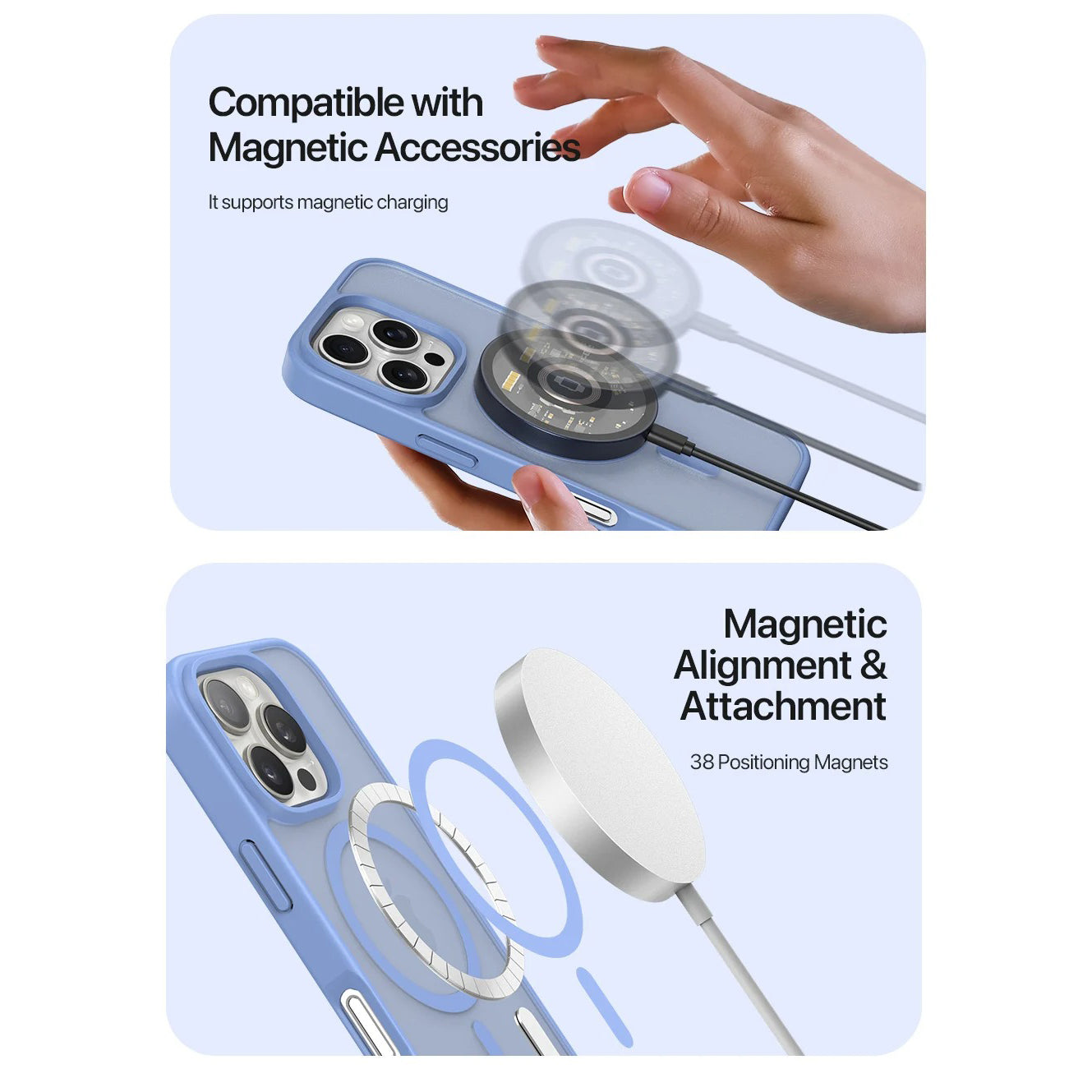 Premium iPhone Case — Cow Leather Detachable Magnetic Wallet Cover with Card Slots, Shockproof Drop Protection, Wireless-Charging Support & Lanyard Option