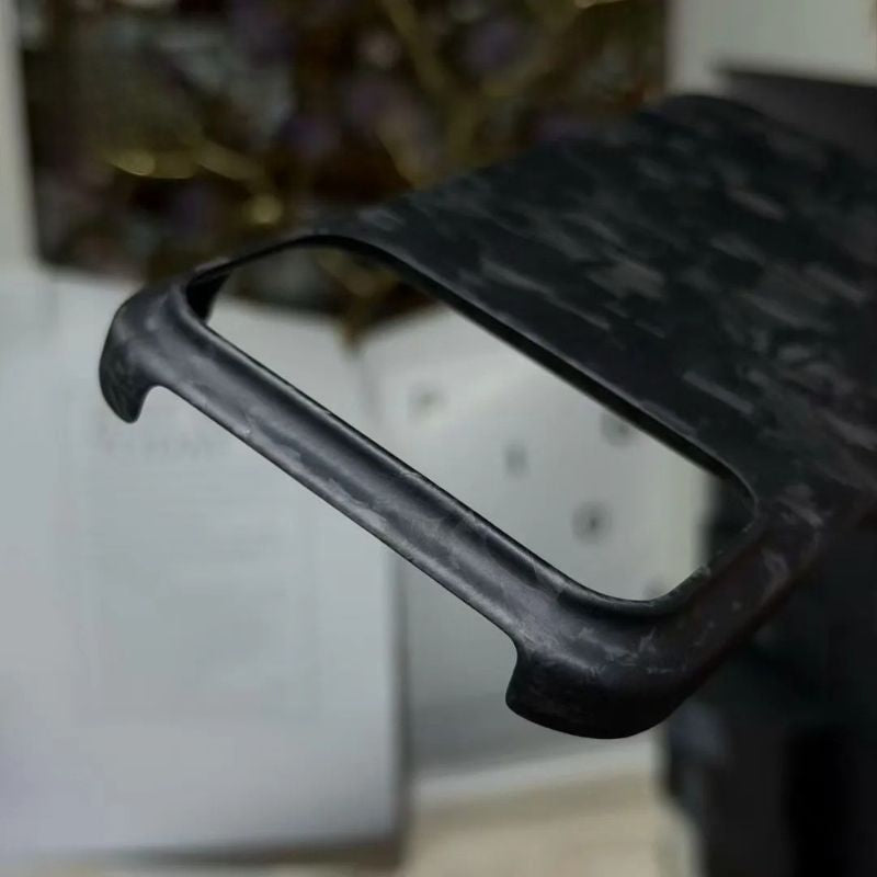 Premium iPhone Case — Genuine Forged Carbon Fiber Lightweight Cover with Anti-Fingerprint Non-Slip Surface & Tough Slim Business Protection
