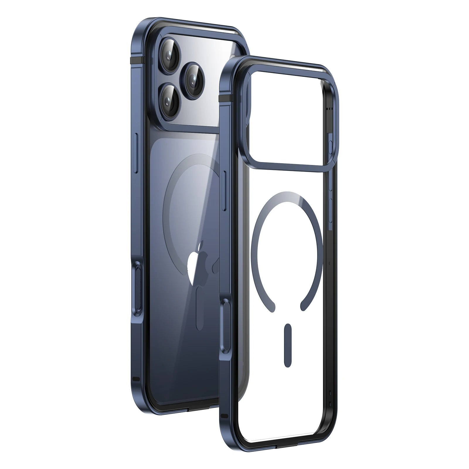 Premium iPhone Case — High-End Metal Frame with MagSafe Magnetic Charging, HD Acrylic Backplate, Durable Aluminum Alloy Protective Design