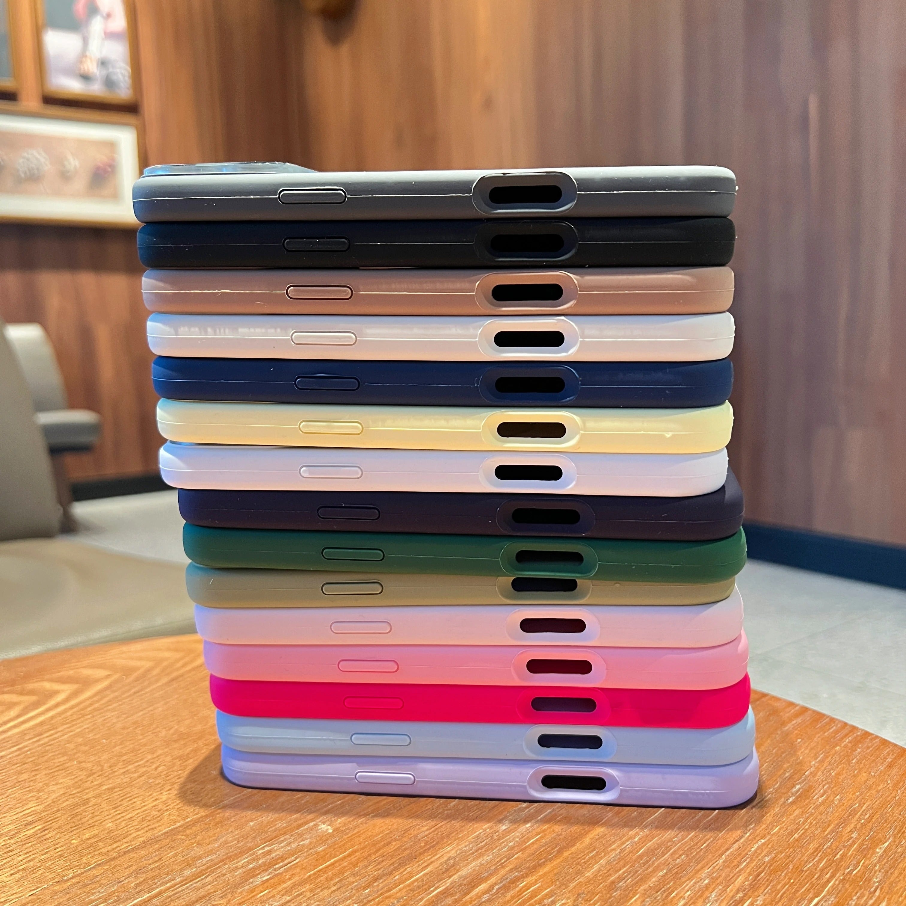 Premium iPhone Case — Liquid Silicone MagSafe Cover with Acrylic Lens Protection, Shockproof Soft-Touch Design & Half-Wrapped Finish