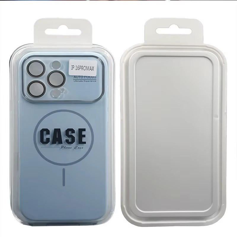 Premium iPhone Case — Liquid Silicone MagSafe Cover with Acrylic Lens Protection, Shockproof Soft-Touch Design & Half-Wrapped Finish