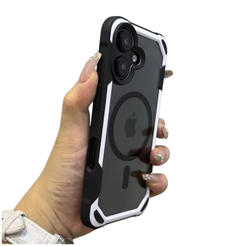 Premium iPhone Case — MagSafe Magnetic Transparent Acrylic Bumper Cover with Shockproof Lightweight Anti-Fingerprint Non-Slip Design