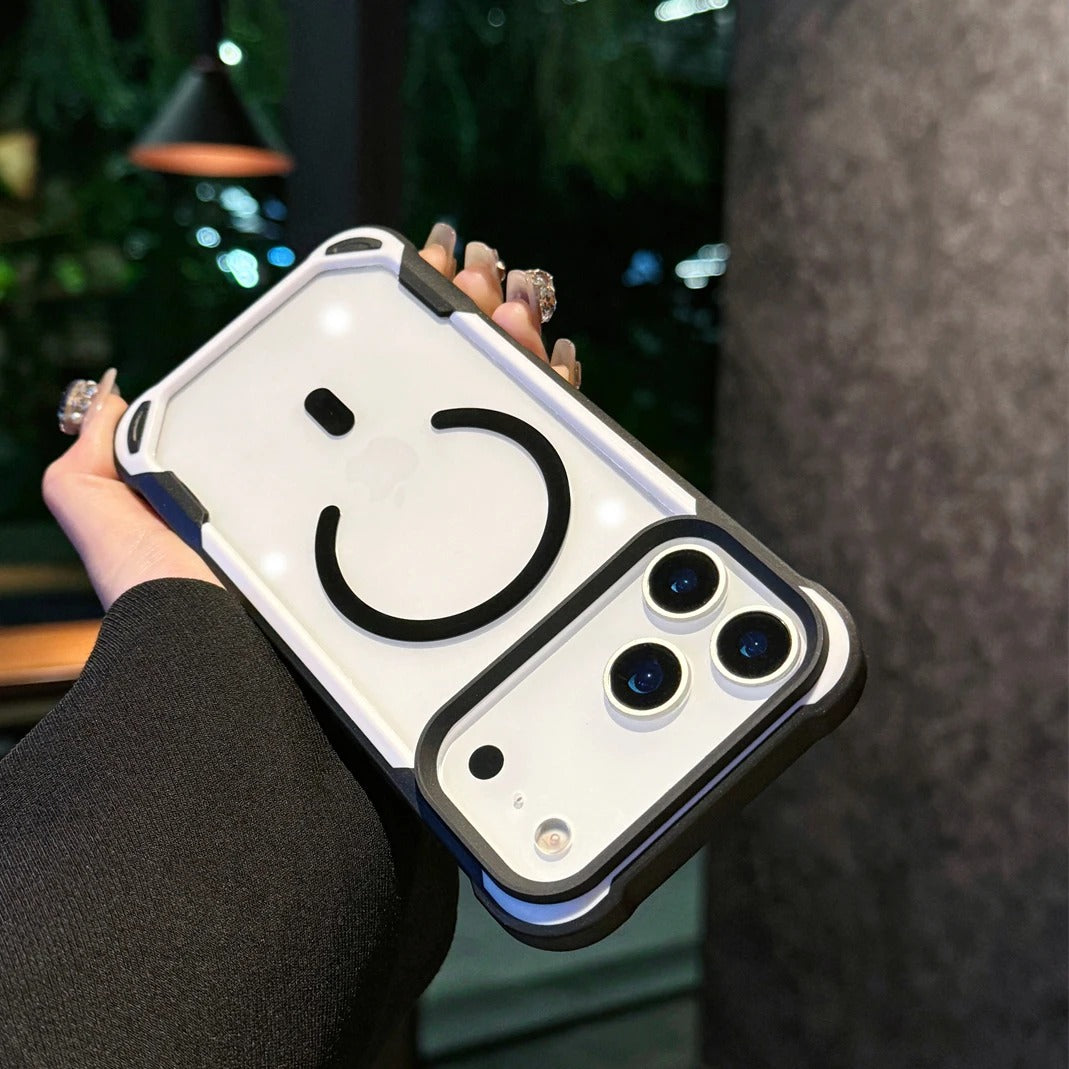 Premium iPhone Case — MagSafe Magnetic Transparent Acrylic Bumper Cover with Shockproof Lightweight Anti-Fingerprint Non-Slip Design