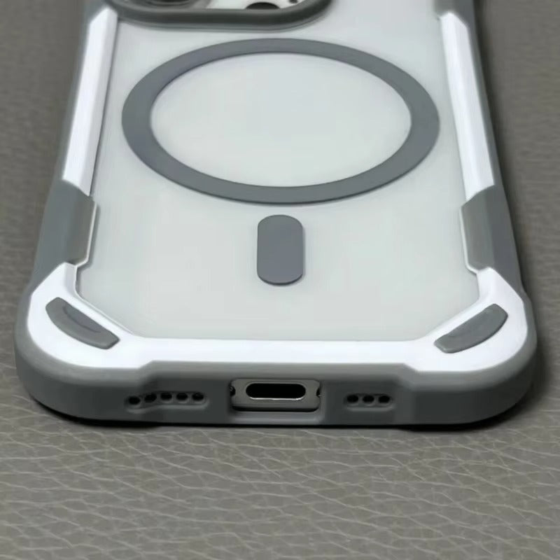 Premium iPhone Case — MagSafe Magnetic Transparent Acrylic Bumper Cover with Shockproof Lightweight Anti-Fingerprint Non-Slip Design